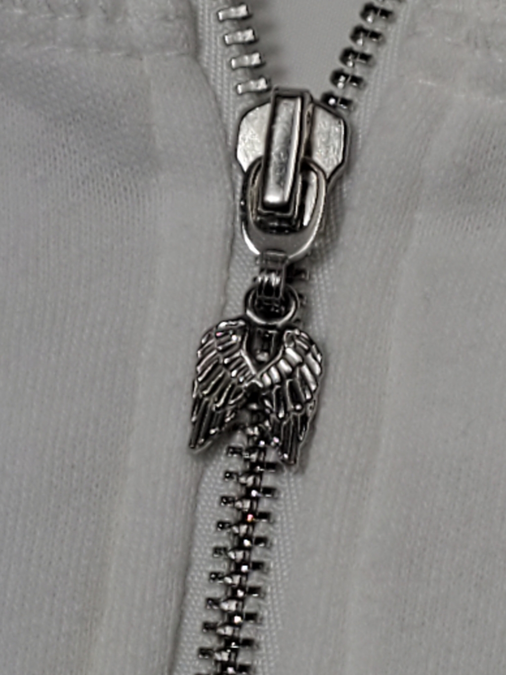 Victoria's Secret Supermodel Essentials White w/ Pink Sequin Angel Wing Hoodie M - Picture 9 of 11